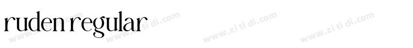 ruden regular字体转换